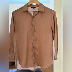 Banana Republic Brown Button-Up Shirt